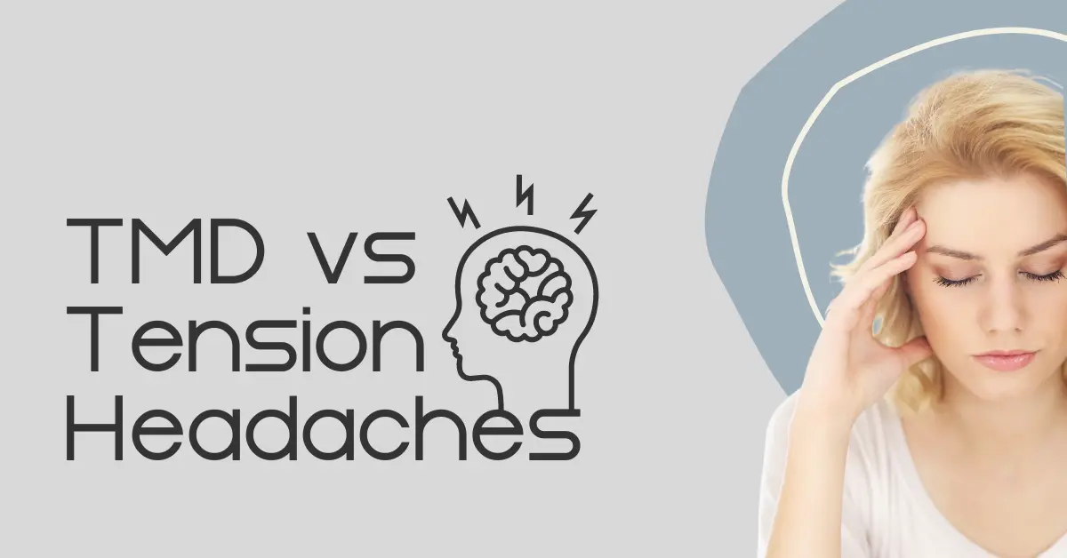 TMD vs Tension Headaches Graphic